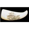 Image 1 : Scrimshaw Killer Whale (Orca) Tooth. Whaling Ship, circa 1930's. Est. $250 - $500.…