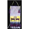 Image 1 : Quilled Northern Plains Indian Style Bag. 11" x 5". New Condition.  Est. $600 - $800…