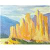 Image 1 : Tom Waugh (Arizona Artist) (b.1948.) Oil on Board. Rock Formation. 8" x 10" Est. $200 - $300…