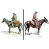 Image 1 : Frederic Remington (1861-1909). Pair of early colored prints ready for your bunkhouse. 15" x 11".…