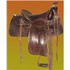 Image 1 : Marked Cowboy Saddle. Tooled Designs. Right off the ranch. Est. $400 - $500.…