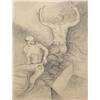 Image 1 : Archie Musick (Broadmoor Academy) (b.1902.) Pencil Sketch. Miners. 14.5" x 10". Est. $100 - $200.…
