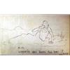 Image 1 : William Standing (1904-1951.) Pencil on Paper. "Where've You Been All Day?" 6.5" x 11". Est. $750…
