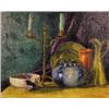 Image 1 : Florence V. Robinson (1874-1937). Oil on Canvas. Still Life. 24" x 30". Est. $1,000 - $1,500.…