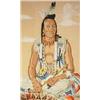 Image 1 : Charles Bunnell (Broadmoor Academy) (1897 - 1968). Handcolored Print. Indian. 18" x 12". Est. $60…