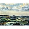 Image 1 : Clyde Singer (1908 - 1999). Watercolor. Landscape. 14" x 18". circa 1939. Est. $500 - $700.…