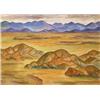 Image 1 : Tabor Utley (Broadmoor Academy) (1891-1978.) Watercolor with Pencil Sketch Verso. Landscape. 15" …