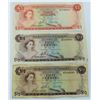 Image 1 : WORLD PAPER-BAHAMAS, LOT OF 3 BANKNOTES