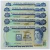 Image 1 : WORLD PAPER-BERMUDA $1 LOT OF 5 NOTES