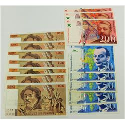 WORLD PAPER-FRANCE LOT OF 15 NOTES