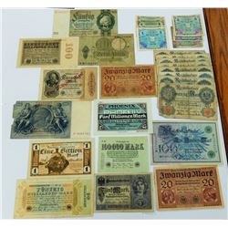 WORLD PAPER- GERMANY LOT OF 27 NOTES