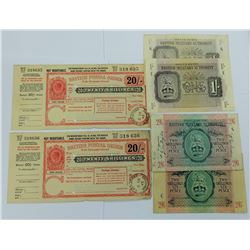 WORLD PAPER-BRITISH MILITARY SCRIPT & POSTAL ORDERS