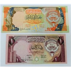 WORLD PAPER-KUWAIT 1 & 10 DINAR