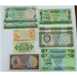 WORLD PAPER-LIBYA LOT OF 9 NOTES