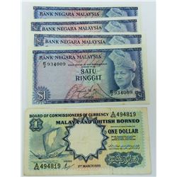 WORLD PAPER-MALAYSIA LOT OF 5