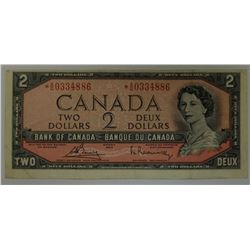 CANADA PAPER-1954 $2 *A/G UNDER .04M