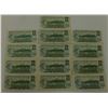 Image 2 : CANADA PAPER-1973 $1 ASTERISK NOTE LOT OF 13 NOTES