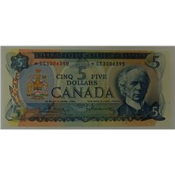 CANADA PAPER-1972 $5 *CC REPLACEMENT