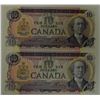 Image 1 : CANADA PAPER-1971 $10 LAWSON TZ CONSEC PAIR