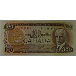 CANADA PAPER-1975 $100 AJC CHANGEOVER