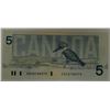 Image 1 : CANADA PAPER-1986 $5 ENX CROW REPLACEMENT