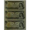 Image 1 : CANADA PAPER- 1973 $1 REPLACEMENT SET OF 3 NOTES