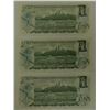 Image 2 : CANADA PAPER- 1973 $1 REPLACEMENT SET OF 3 NOTES