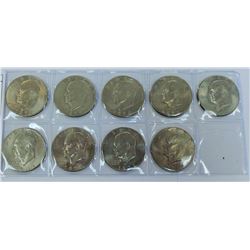 US COINS-EISENHAUER DOLLAR LOT OF 9