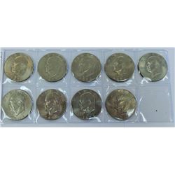 US COINS-EISENHAUER DOLLAR LOT OF 9