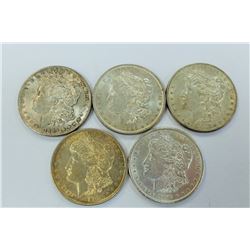 USA COINS- MORGAN DOLLAR LOT OF 5