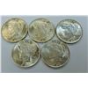 Image 1 : US COINS- PEACE DOLLAR LOT OF 5