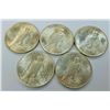 Image 2 : US COINS- PEACE DOLLAR LOT OF 5