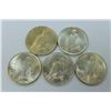 Image 2 : US COINS-PEACE DOLLAR LOT OF 5