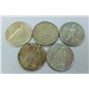 Image 2 : US COINS-PEACE DOLLAR LOT OF 5