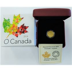 CANADA GOLD- 2014 $5 GRIZZLY BEAR