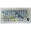 Image 1 : CANADA PAPER-1986 $5 GNY SHORT PRINT