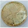 Image 2 : CANADA- 25 CENT 1947 DOT ICCS MS65 KEY DATE!