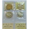 Image 2 : CANADA-$1 SILVER LOT OF 4 ICCS