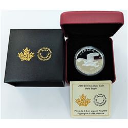 CANADA-2014 $5 SILVER BALD EAGLE PROOF