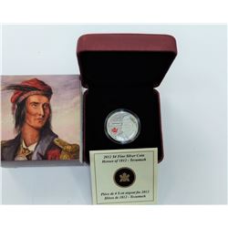 CANADA-2012 $4 SILVER TECUMSEH