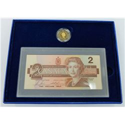 CANADA-1996 PROOF TOONIE &  $2 BANKNOTE SET