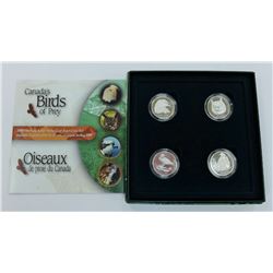 CANADA-2000 BIRDS OF PREY SILVER SET