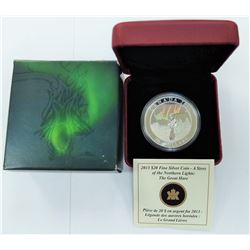 CANADA-2013 $20 SILVER NORTHERN LIGHTS