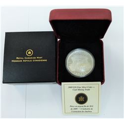 CANADA-2009 $20 SILVER COAL MINING TRADE