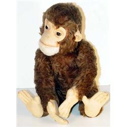 Old Toy Monkey with Jointed Arms & Legs, Head Turns When Tail is Turned…