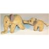 Image 1 : Pair of Steiff Mohair Elephants, No tags or buttons, One tusk missing…