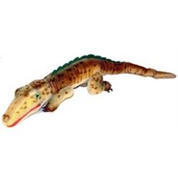 Steiff "Gaty" Mohair Crocodile, No tag or button, Missing one Eye, 29" Long…