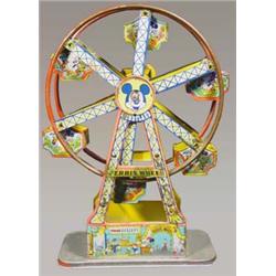 Disneyland Toy Tin Ferris Wheel, 17" tall x 11" wide…