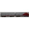 Image 1 : Walthers "Warbonnet" EMD F7A Santa Fe Diesel with EMD F7B Passenger Car, HO Gauge, Very Good Cond…