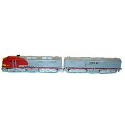 Marx Train, Diesel with Passenger Car. 0 Gauge, Very Good - Excellent Condition.…